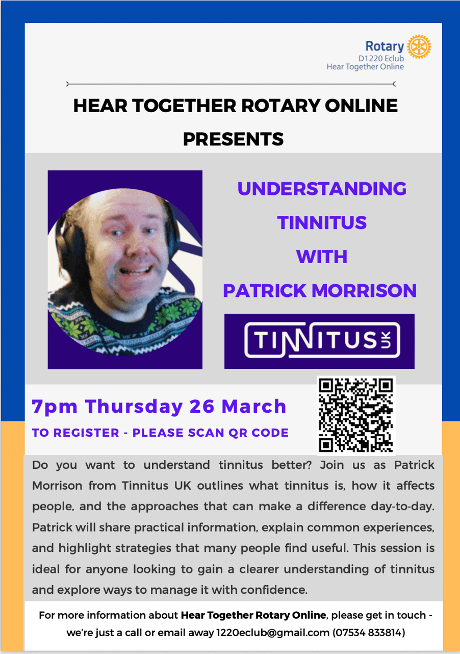 Understanding Tinnitus by Pat Morrison Tinnitus UK
